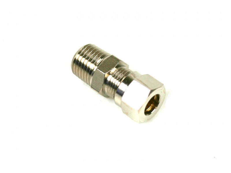 Connector 1/4" x 8 mm copper pipe