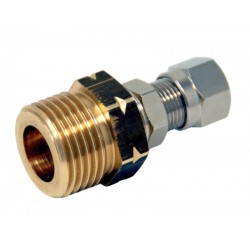 CONNECTOR WITH EXT. THREAD 21,8 TO 8 MM COOPER PIPE