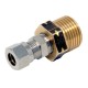 CONNECTOR WITH EXT. THREAD 21,8 TO 8 MM COOPER PIPE