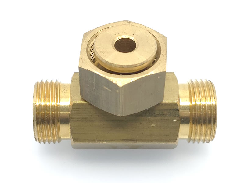 LPG T-FITTING M20X1.5 WITH 1 FEMALE THREAD AND 2 MALE THREADS – FOR PRESSURE REGULATOR