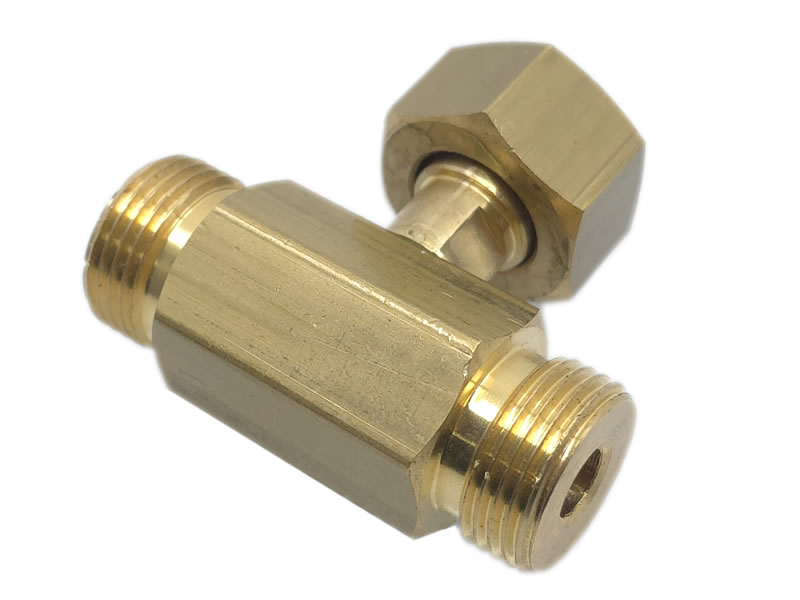 LPG T-FITTING M20X1.5 WITH 1 FEMALE THREAD AND 2 MALE THREADS – FOR PRESSURE REGULATOR