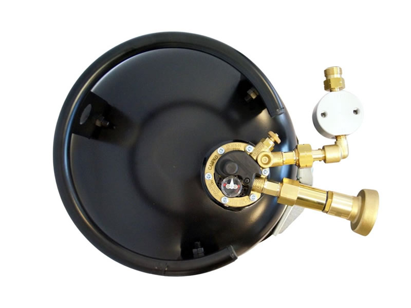 Refillable gas bottle 30/24 litres with 80% multivalve and level sensor