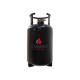 Refillable gas bottle 30/24 litres with 80% multivalve and level sensor