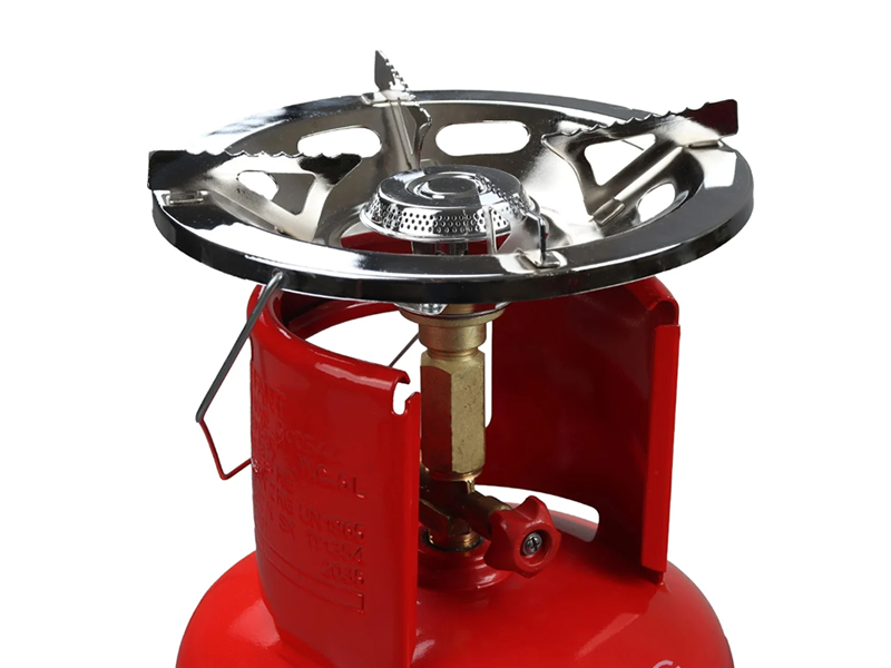 Metallic cylinder 5 liters with burner, 3.8 kg