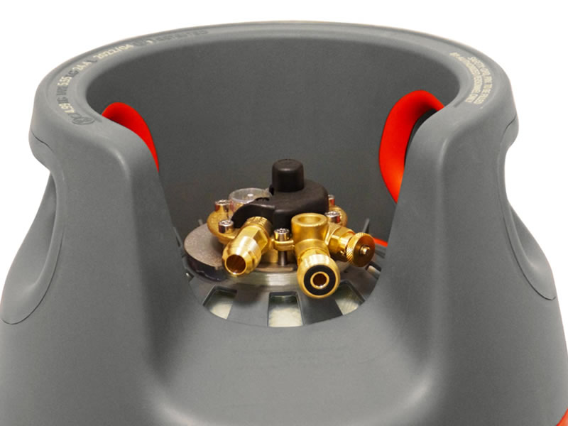 CAMPKO composite gas tank bottle 24.4 litre with 80% multivalve