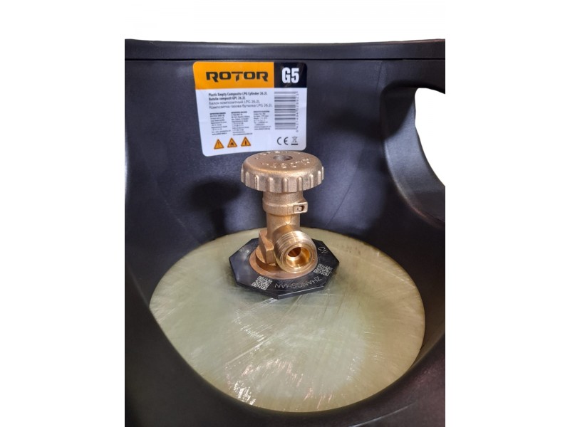 Composite gas cylinder 26,2 litres