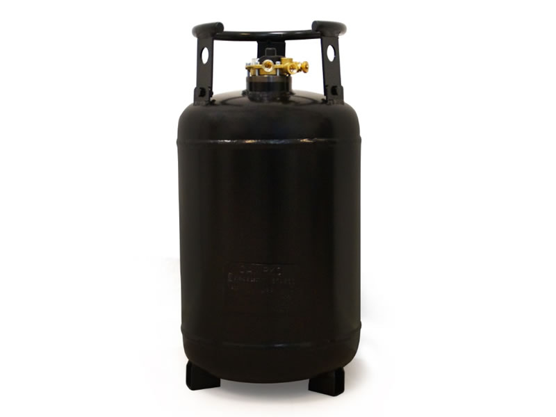 Refillable gas bottle 30/24 litres with 80% multivalve and level sensor (M12x1)