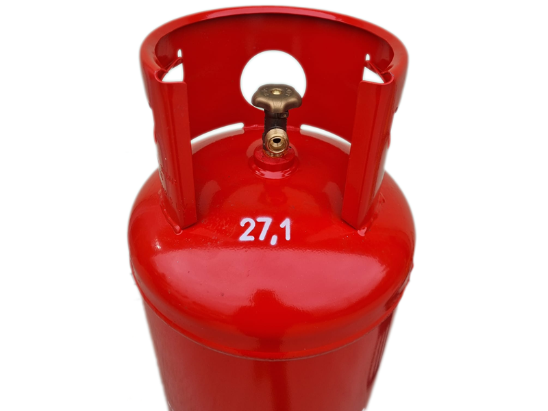 Novogas metallic cylinder 79 liters, 27 kg, 30 bar, 21,8 left thread