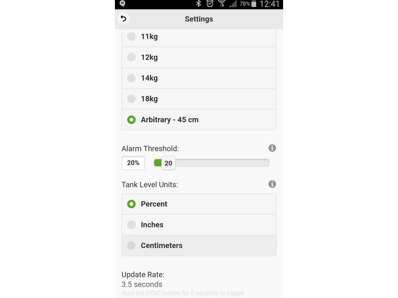MOPEKA gas cylinder Bluetooth level sensor