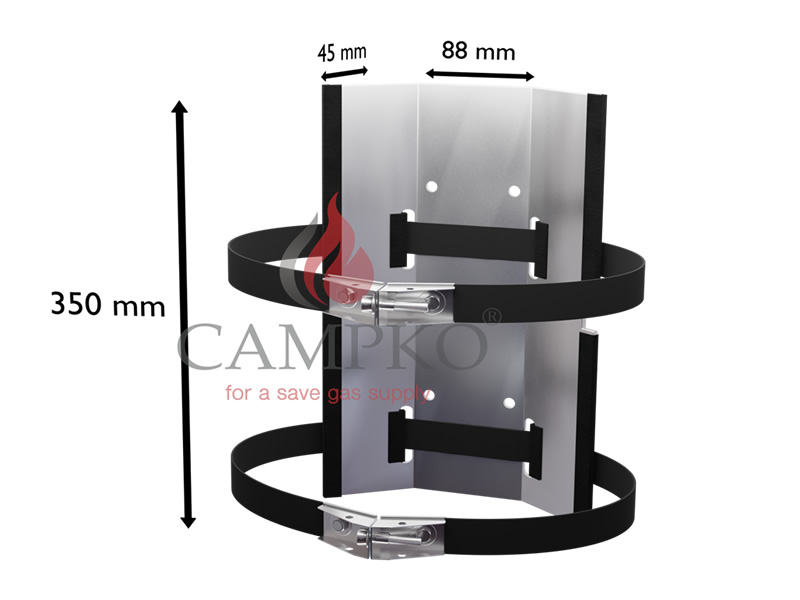CAMPKO gas bottle holder set for Ø 300 mm gas bottles