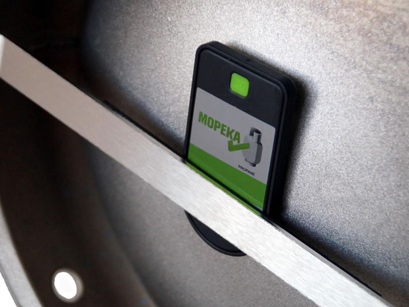 CAMPKO Holder V2A for Mopeka Bluetooth Sensor on ALUGAS gas cylinders