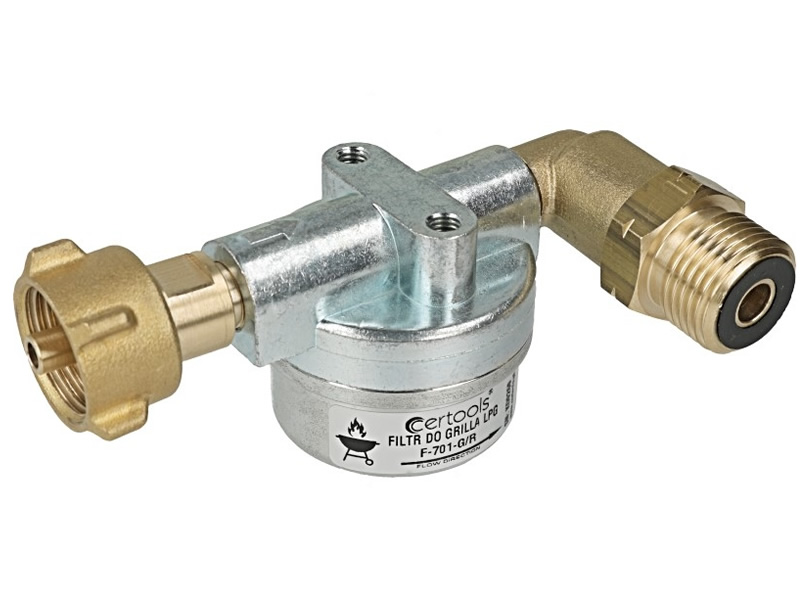 CERTOOLS F-701-W1 LIQUID PHASE FILTER FOR GRILL (90° right angled) 