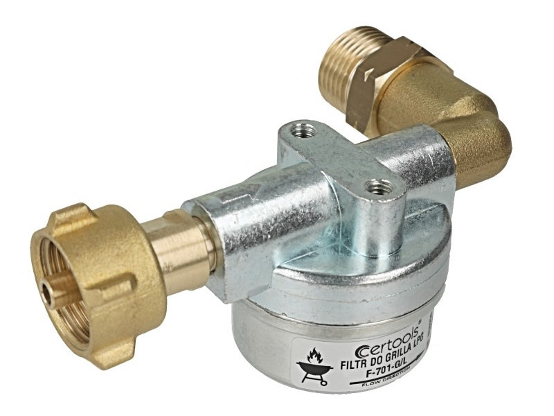 CERTOOLS F-701-W1 LIQUID PHASE FILTER FOR GRILL (90° left angled) 