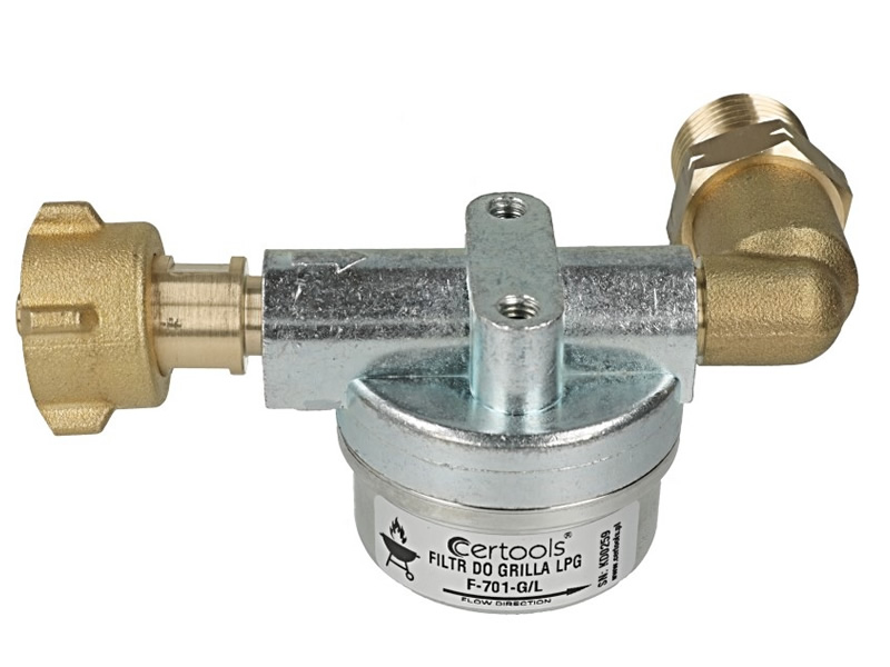 CERTOOLS F-701-W1 LIQUID PHASE FILTER FOR GRILL (90° left angled) 