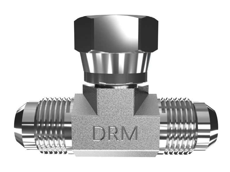 T-piece 3/4"-16 UNF thread for LPG filling hose - 180°