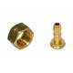 CONNECTOR 21,8 X 1/14  WITH 9 MM HOSE
