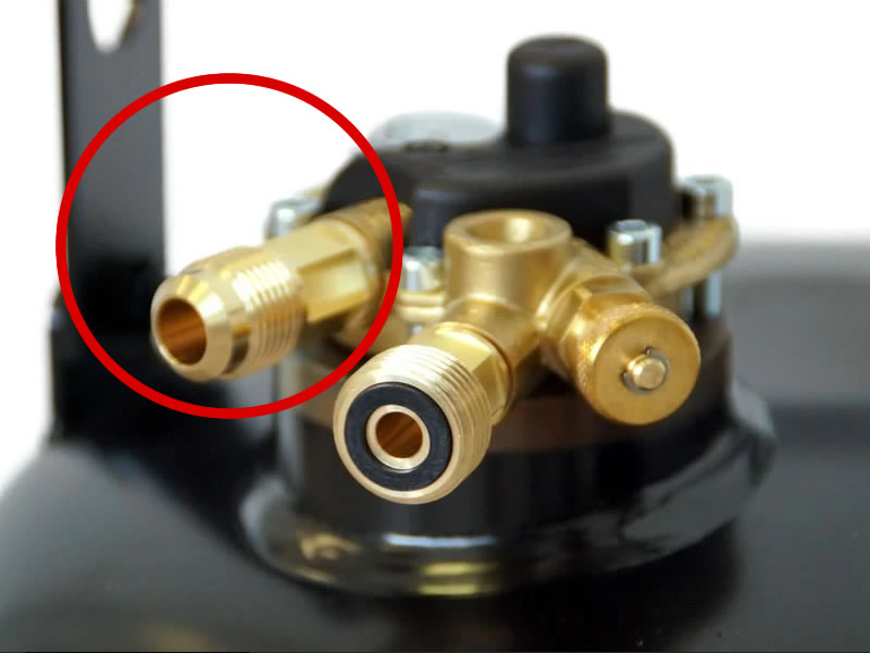 Outlet fitting for CAMPKO multivalve M12x1 to 3/4"-16UNF - Fitting 1