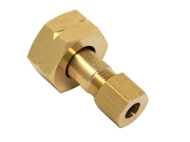 CONNECTOR 21,8 X 1/14  WITH 8 MM COOPER PIPE