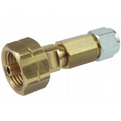 CONNECTOR 21,8 X 1/14  WITH 8 MM THERMOPLASTIC PIPE