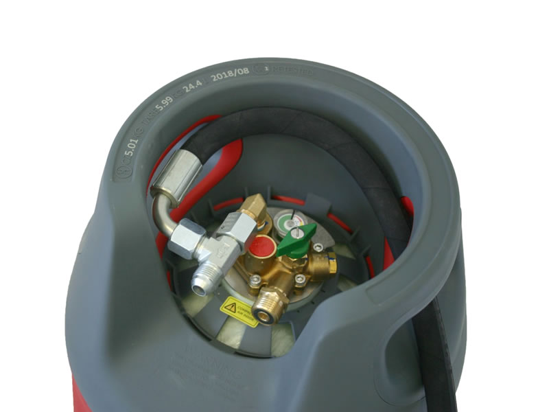 LPG Filling hose 1m 90° angled