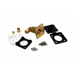 Filling point (external housing) 90° internal W21,8 thread for 8 mm pipe line