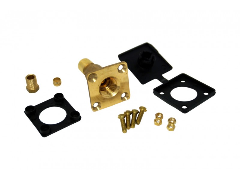 Filling point (external housing) straight connector internal W21,8 thread for 8 mm pipe line