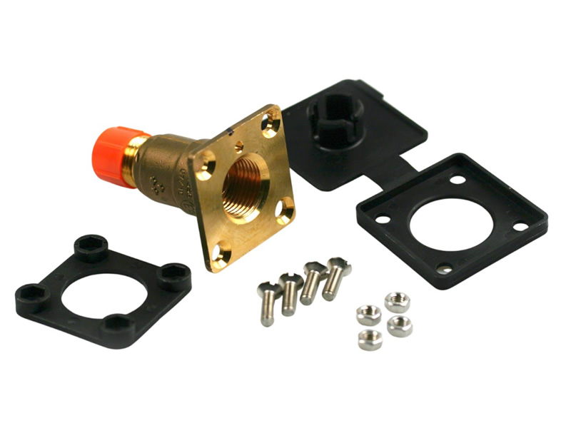 Filling point (external housing) straight connector internal W21,8 thread for filling hose connection 