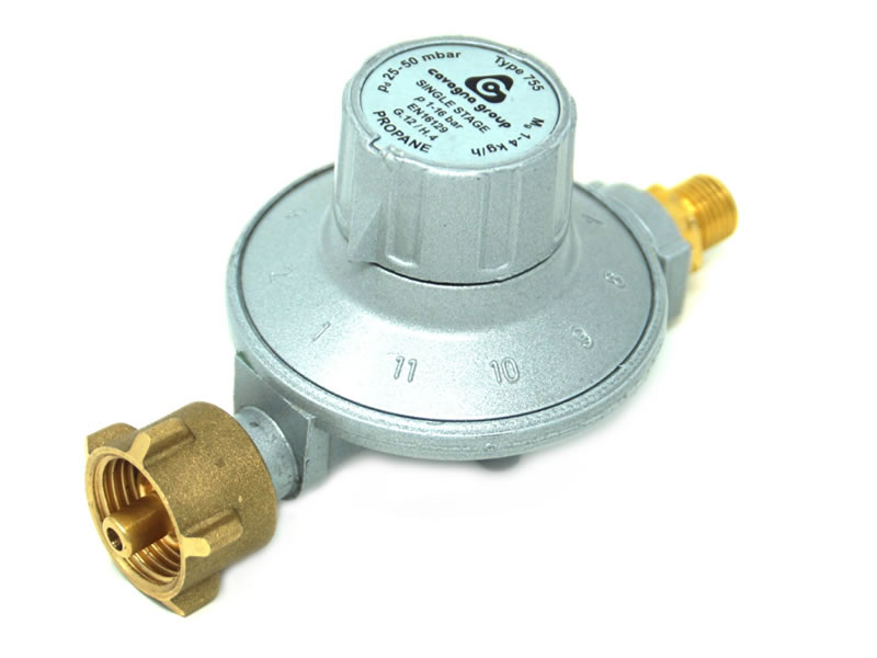 Cavagna low pressure regulator 20-50 mbar, 11- steps adjustable