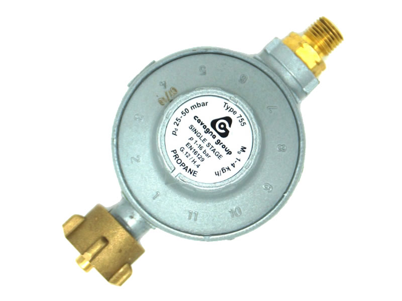 Cavagna low pressure regulator 20-50 mbar, 11- steps adjustable