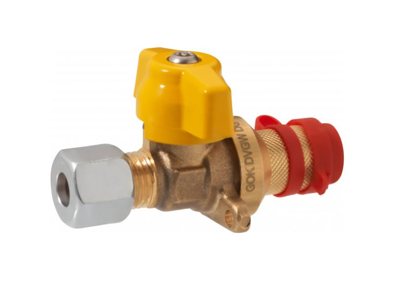 GOK coupling valve SKU x 8 mm