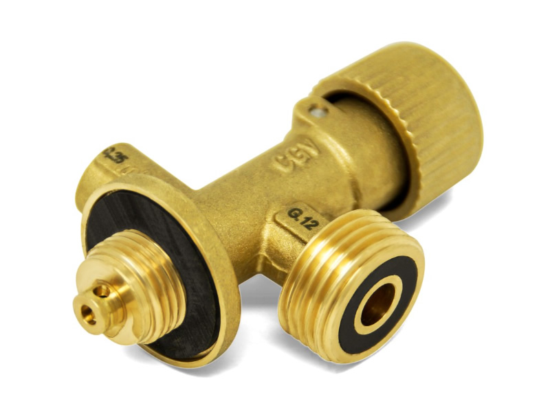 GOK gas bottle valve for gas bottles M16x1.5 (GAZ) x KLF SV