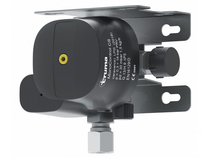 Truma MonoControl CS gas pressure regulator vertical G.36 -> 10 or 8 mm