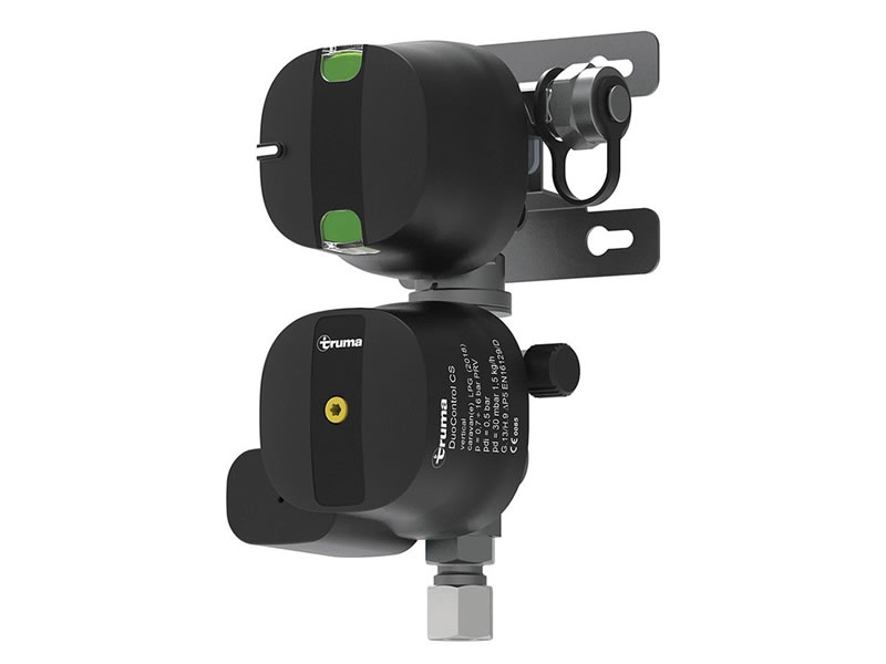 Truma DuoControl CS gas pressure regulator vertical 2 x G.36 -> 10 or 8 mm