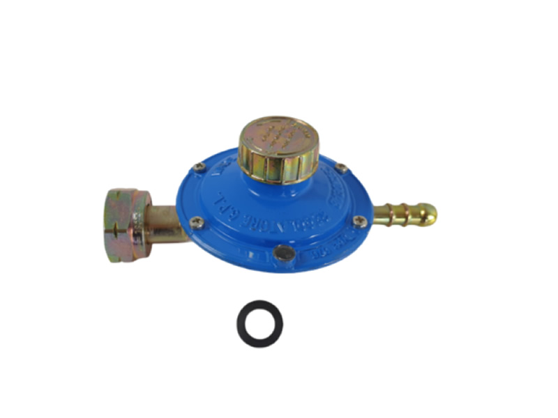 Tecnogas low pressure regulator 20-60 mbar, 1Kg/h, outlet for 8 mm hose