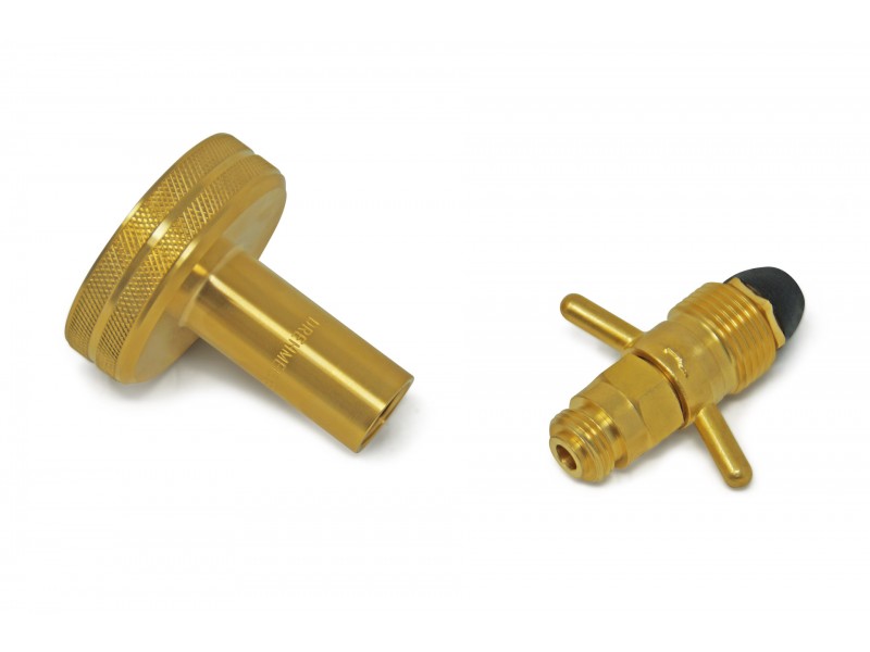 DISH Gas cylinder adapter Camping gas adapter 0.880-14 NGO LH (G.10) - 113 mm