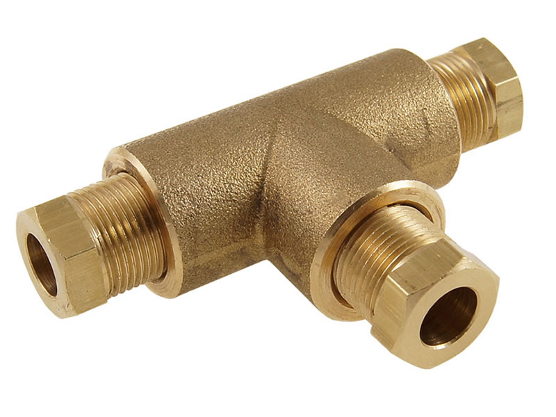 COPPER PIPE T COUPLING Ø8X8X8 MM