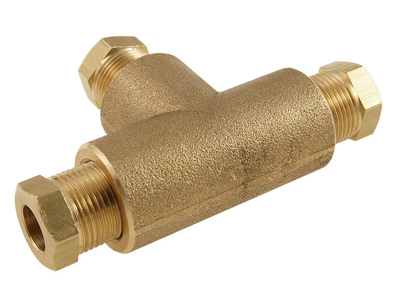 COPPER PIPE T COUPLING Ø8X8X8 MM