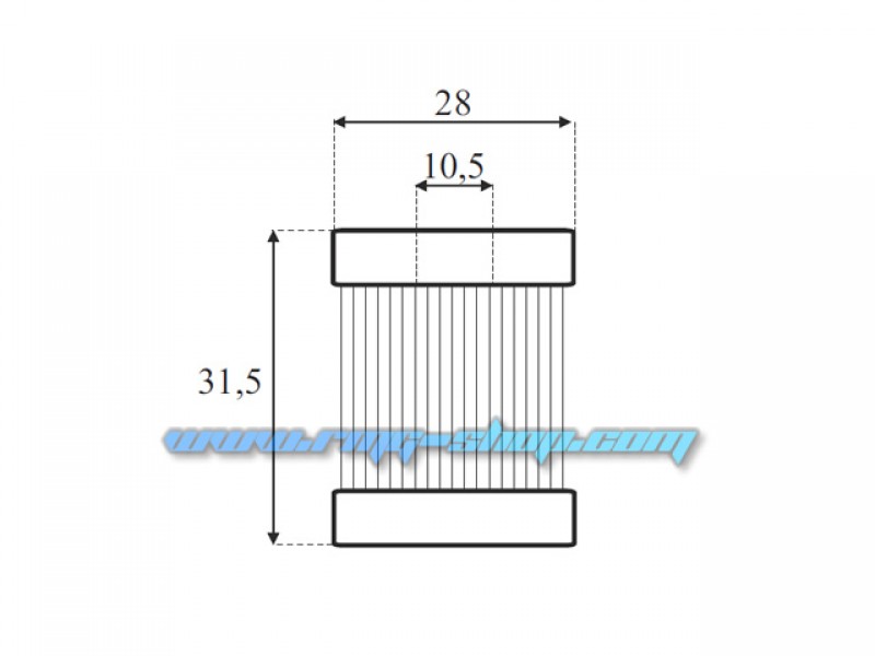 LOVATO SEQUENTIAL LPG FILTER - MEDIUM (RGJ 3.2)