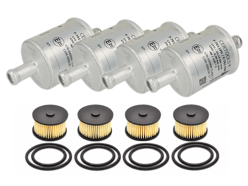 LANDI RENZO FILTERS SET FOR DACIA WITH FACTORY LPG SYSTEM (year 2020) PACK X 4 PCS (Bulpren)