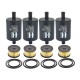 LANDI RENZO FILTERS SET FOR DACIA WITH FACTORY LPG SYSTEM (year 2020) PACK X 4 PCS