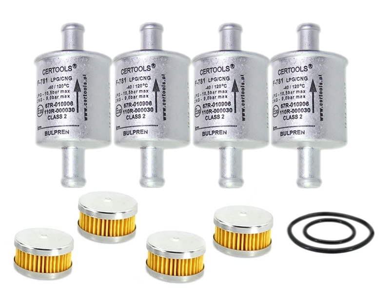 AC STAG - TOMASETTO - LPG FILTER PACK X 4 PCS (BULPREN)