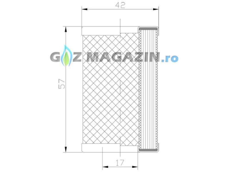 BRC FJ1HE FILTER CARTRIDGE (POLYESTER)