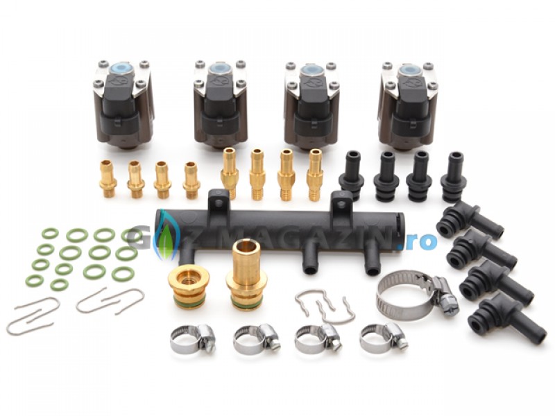 AC W03 - 4 CYLINDER INJECTOR RAIL (With manifold)