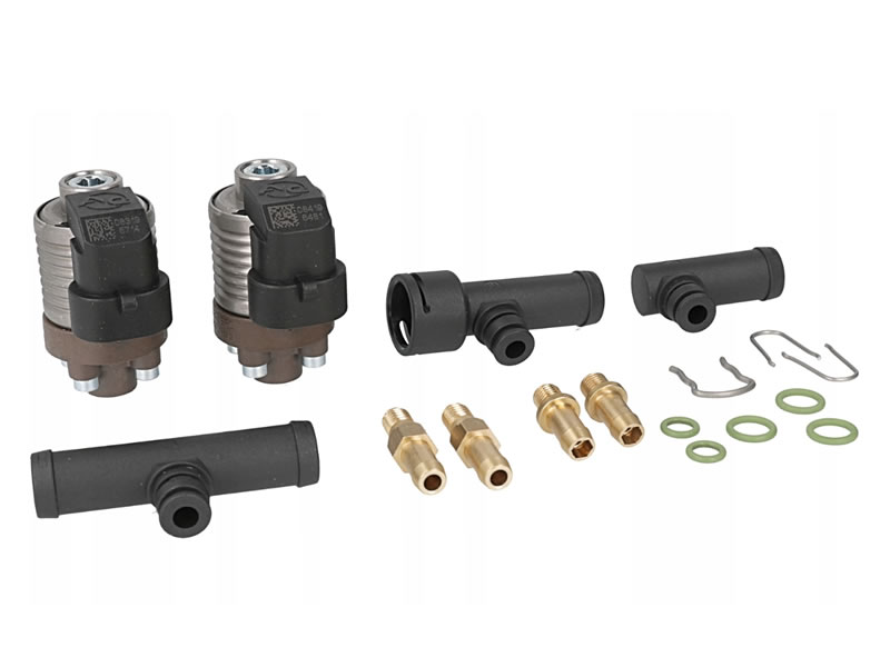 AC W031 BFC - 2 CYLINDER INJECTOR RAIL (WITH ELBOWS)