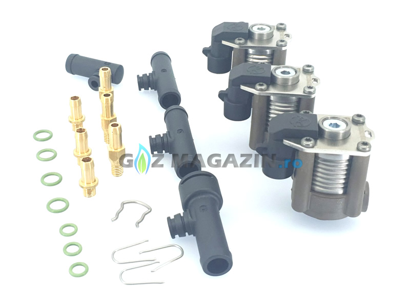 AC W03 - 3 CYLINDER INJECTOR RAIL (With elbows)