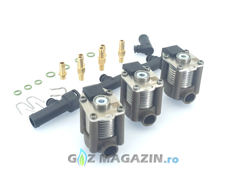 AC W03 - 3 CYLINDER INJECTOR RAIL (With elbows)