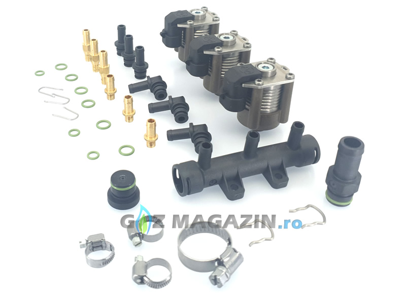 AC W03 - 3 CYLINDER INJECTOR RAIL (With manifold)