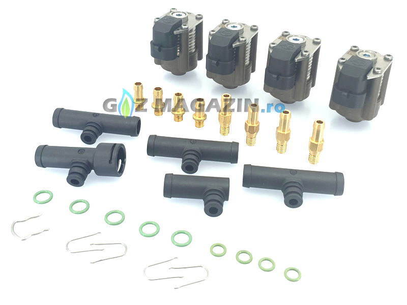 AC W03 - 4 CYLINDER INJECTOR RAIL (With elbows)
