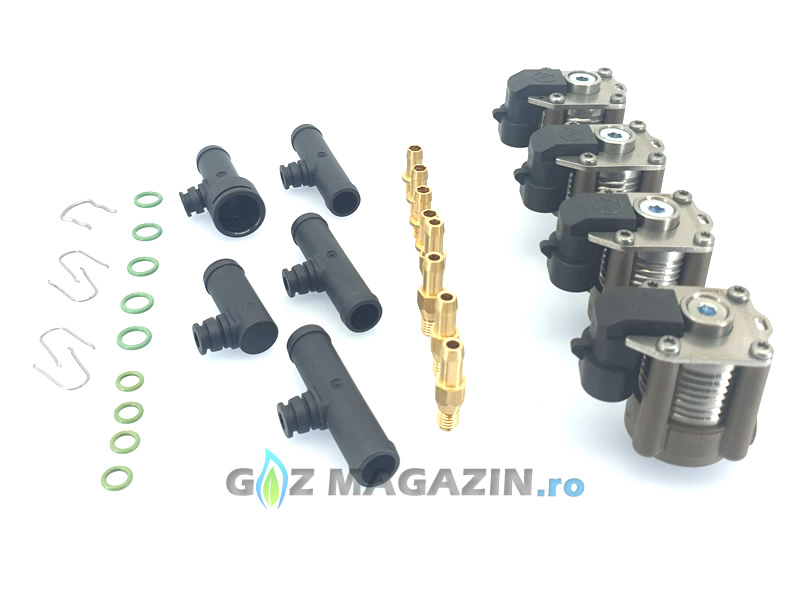 AC W03 - 4 CYLINDER INJECTOR RAIL (With elbows)