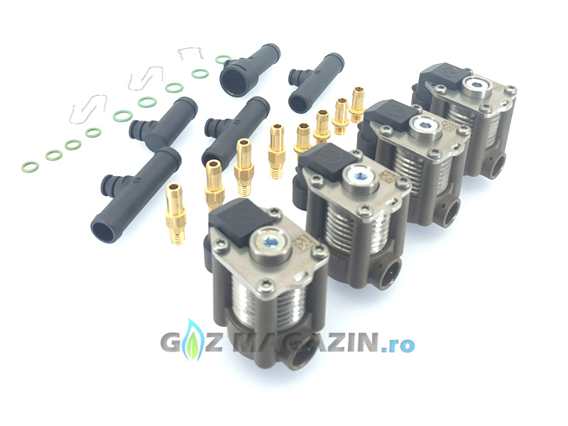AC W03 - 4 CYLINDER INJECTOR RAIL (With elbows)